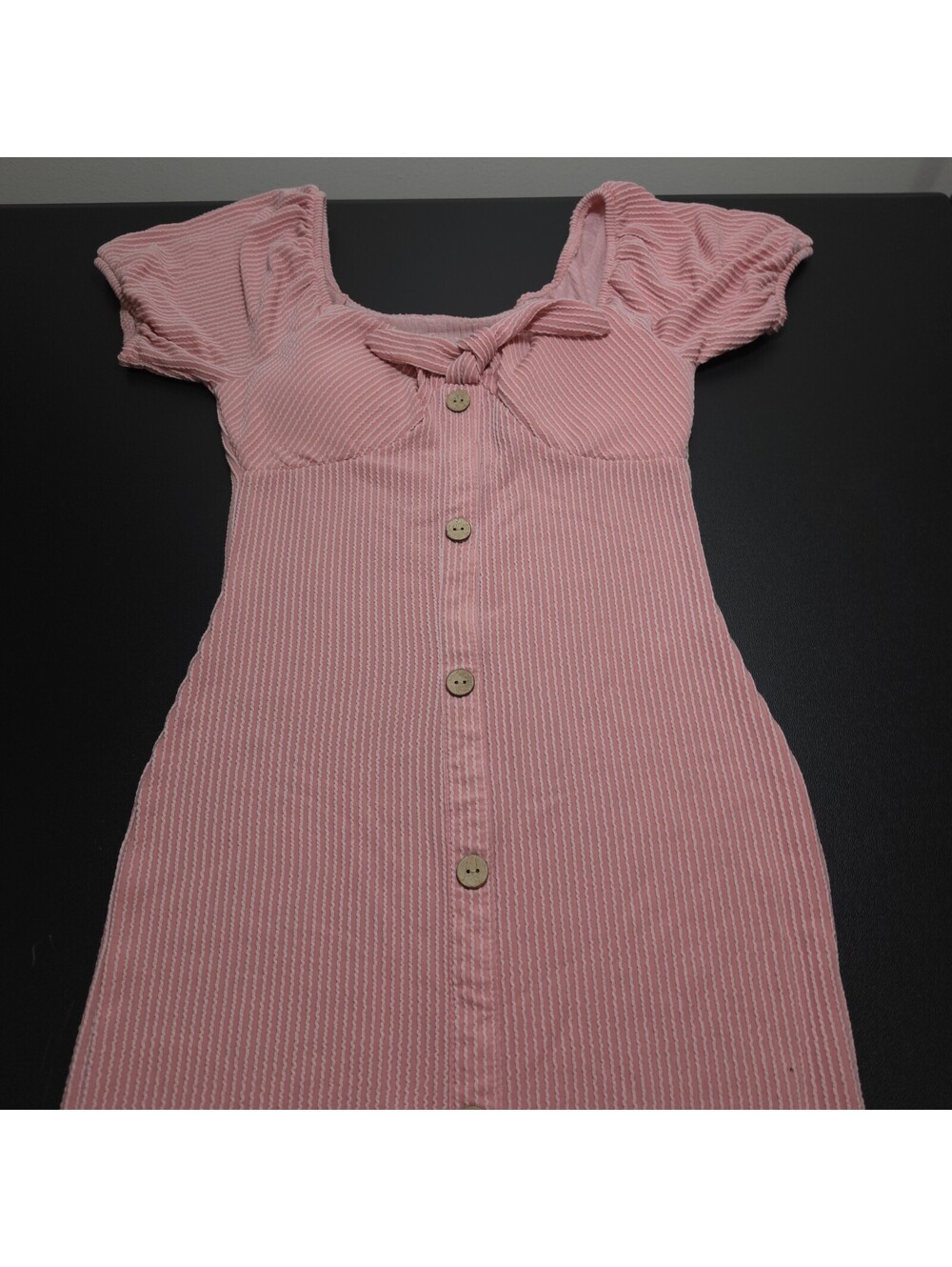 No Boundaries Pink Button Front Dress Size XS